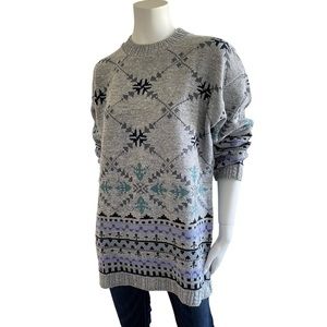 Vintage Oversized Slouchy Knit Coastal Icelandic North Cabincore Sweater